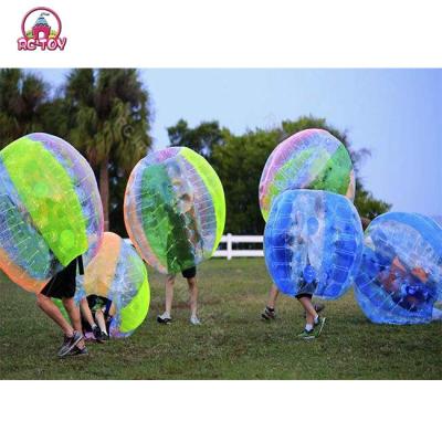China Custom Color Inflatable Football Party Inflatable Soccer Balls Bubble Bubble Toy Funny Inflatable Bumper Ball for sale
