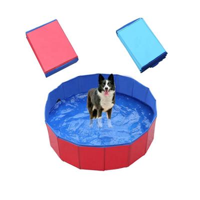 China Collapsible Dog Bath Foldable Water Play Pool PVC Pet Pool Tub Portable Swimming Kiddie for Large Dogs Cats and Kids for sale