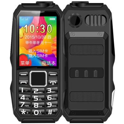 China Wholesale H1 Fast Charging Triple Waterproof Senior Phone, 2800 mAh 1.8 Inch 21 Key Dual SIM Senior Mobile Phone LED Flashlight for sale