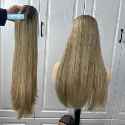 China Luxury Cuticle Straight Aligned European Virgin Hair Topper T8/22/18 Jewish Silk Hair Kippah Benchmark Fall For Women Hair Loss for sale