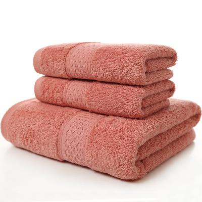 China Luxury 100% Bath Absorbent Cotton Towels Factory Spa Towel Bathroom Towels for sale