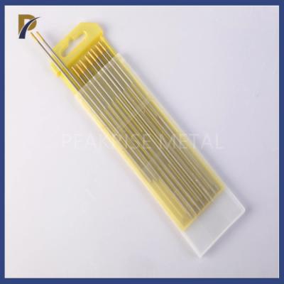 China WT10 Thorium Tig Electrodes Tungsten Rod 2.4 Mm Length 175mm Yellow Tungsten Electrode Thoriated Tungsten Electrodes for sale