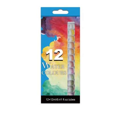 China Art Painting Chinjoo Watercolor Paint set 12pce X 12ml for sale