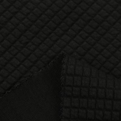 China New Design Elasticity Eco-Friendly Texture Control Black Yarn Dyed Polyester Cotton Spandex Knitted Viscous Fabric for sale