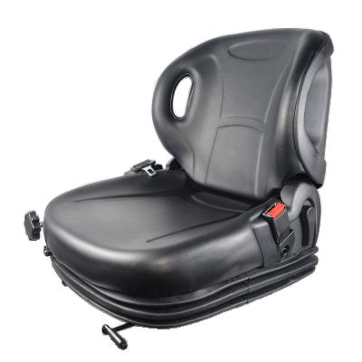 China Universal Equipment KL Seating Popular Black PVC Suspension Tractor Seats With Safety Drive for sale