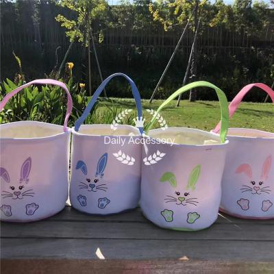 China Fashionable Round Bottom Easter Bunny Bag Handbag White Easter Bunny Basket for sale