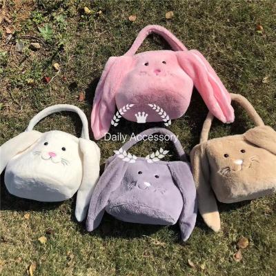 China Custom Bunny Easter Print Bunny Bag Fashionable Easter Basket for sale