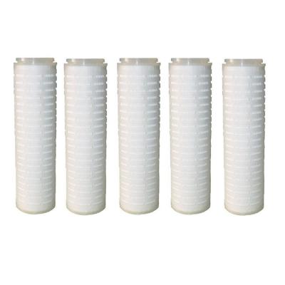 China Factory PP Pleated Filter Cartridge 0.6Micron / Polypropylene Membrane Cartridge Filter for sale