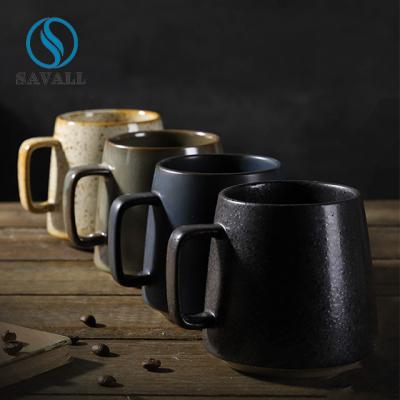 China Rustikale Porzellan-Kaffeetasse mit Griff zu verkaufen