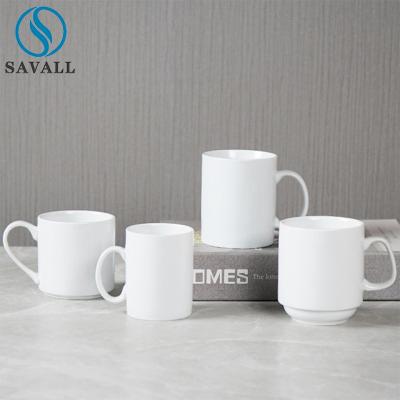 China Handwerker White Porcelain Mug 11cm*8.8cm*8.2cm zu verkaufen