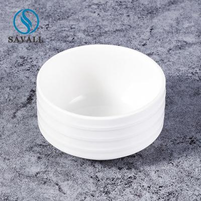 China Runder unbedeutender Salat-kleines weißes Porzellan rollt Höhe 5.5cm Durchmessers 10cm zu verkaufen