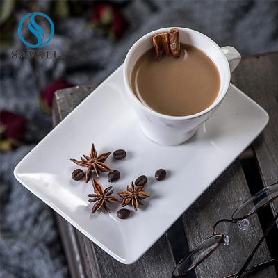 China Savall-Rechteck feine Frühstücks-Tasse und Untertasse Feinen Porzellans zu verkaufen