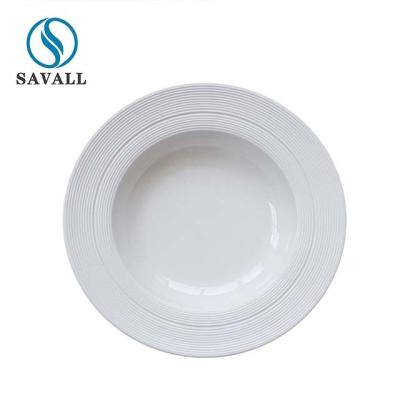 China Microwavable nordisches keramisches Straw Hat Bowl For Pasta zu verkaufen