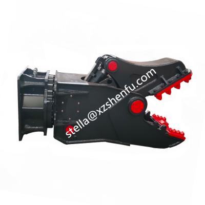 China Construction works Double Cylinder Excavator Rotating Concrete Crusher Hydraulic Pulverizer For Demolition for sale