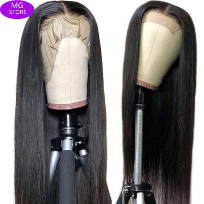 China Factory Wholesale 360 Lace Frontal Wig 200% Density Straight Indian Hair 13*6 Lace Front Wigs For Black Women for sale