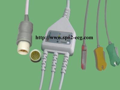 Κίνα M3500B, 77000AC/77020A PHILIPS/HP_IEC, καλώδιο ClipECG και leadwire θέστε, 3lead, γύρω από 8pin προς πώληση