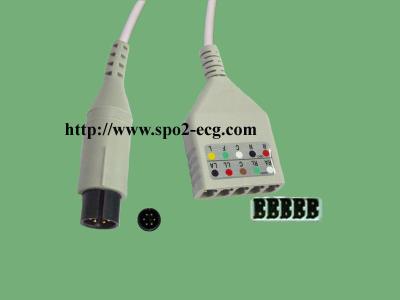 Κίνα Υπομονετικό καλώδιο Style_LL 5Lead Lifelinc (LL), AHA/IEC, στρογγυλό 6pin>>LL 5lead προς πώληση