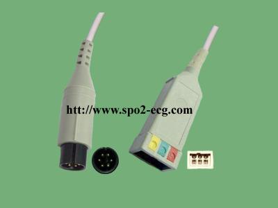 China GE Pro1000_AHA/IEC,Round 6pin>ASP 3/5LD,with 1KΩ resistance for sale