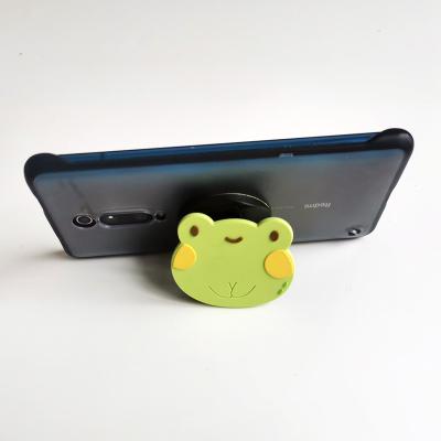 China Wholesale Custom Cute Animal Silicone PVC Folding Mobile Phone Folding Stand Adjustable for sale
