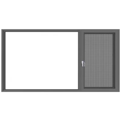 China Swing Double Glazed Window Thermal Break Awning Windows Aluminium Alloy Casement Windows for sale