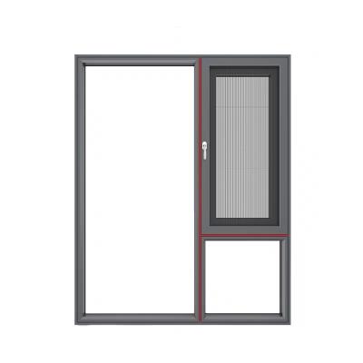 China Swing Various Opening Methods Aluminium Window Double Toughened Glass Aluminum Windows With Screen for sale