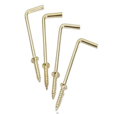China Steel L Type Screw Wall Hook Picture Frame Hanging L Type Screw Hooks Screw Wall Hook Picture Frame for sale