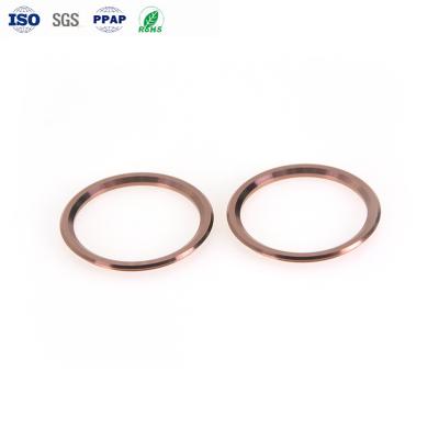 China PVD Rose Gold Lens CNC Stainless Steel Parts Camera Decoration Ring Parts For Electronic for sale
