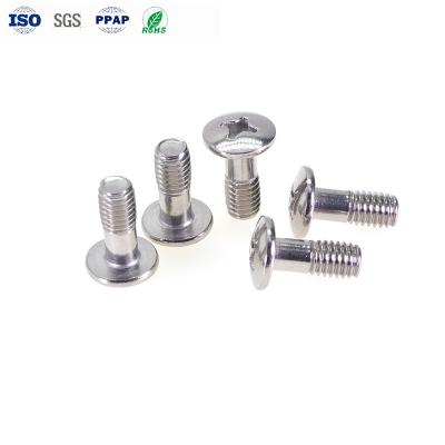 China Thin Pan Automobile Fasteners Head Half Thread Cross Groove Stainless Steel Bolt For Refrigerator for sale