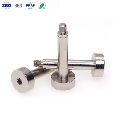 China Custom Automobile Fasteners Stainless Steel M4 Shoulder Screw Plum Blossom Groove for sale