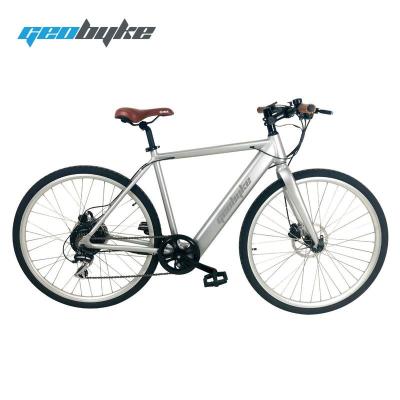 China 250w City Bike 7 Speed Cheap Price Eu Electric Warehouse Electric Road Bike Ebike Running Durable Electric Bicycle for sale