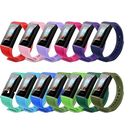 China Replacement band HUAMJ New 26 colors silicone black band strap silicone watch band for redmi smart band strap for sale
