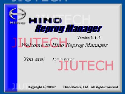 Chine Directeur V3.12 de Hino Reprog/logiciel diagnostics de Hino pour le moteur Progamming d'ECU à vendre