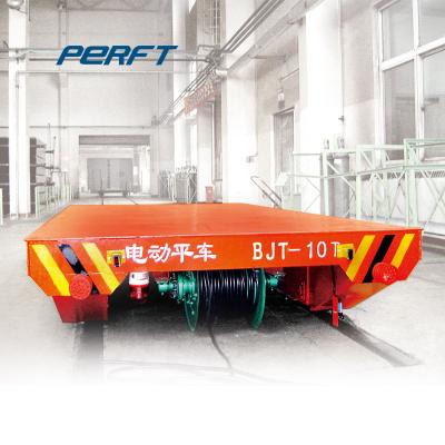 China Heavy Duty 5 Ton Cable Operated Manual Remote Control Transfer Cart Equipment for sale