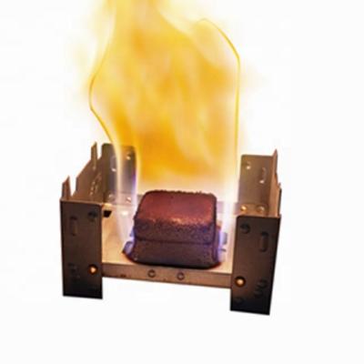 China Eco - Friendly Mini Military Solid Fuel Wax Block Alcohol Stove for sale