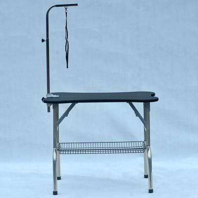 China Viable Hot Sale Pet Beauty Grooming Table Folding And Portable Stainless Steel Grooming Table For Dog for sale
