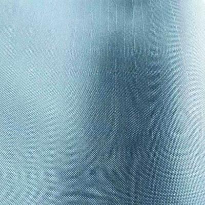 China O anti poliéster funcional estático das telas tece o fio branco 150Dx200D 112*56 120gsm à venda