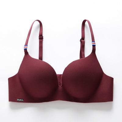 China Cheap Ice Silk One Piece Simple Pump Price Anti-Drip Comfy Female Bra Set for sale