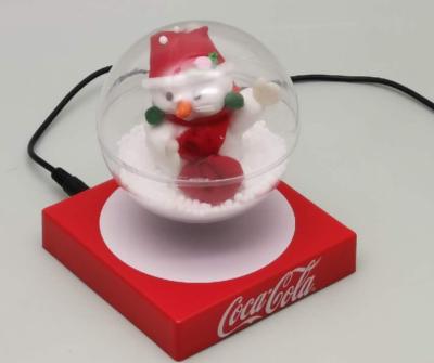 China new magnetic levitaiton bottom christmas toys , floating bear ornament ball display stands for sale