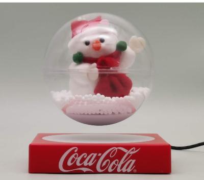 China Customize magnetic floating levitating Christmas gift bear ornament toys display stands for sale