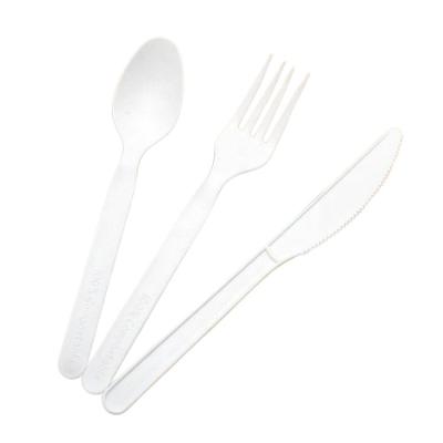 China Factory direct tax-free compostable starch-based compostable cutlery wholesale minimalist tableware for sale