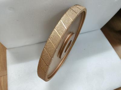 China 400 mm Grão bruto vácuo brasado Roda Diamong D25/30 Roda de moagem para ferro fundido à venda