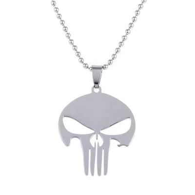 China Cheap Selling Fashion Volume Grade Silver Stainless Steel Skull Pendant for sale