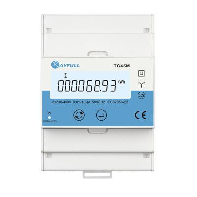 China Rayfull TC45M 3 Phase CT Connect Multifunction Modbus Energy Meter for Payment System TC45M for sale