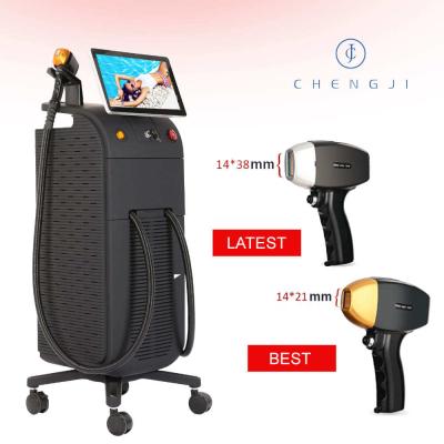 China Dual Handle Smart Hair Removal Machine 800W / 1200W koelende laserhaarverwijder Te koop