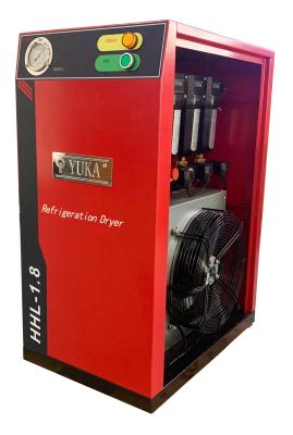 China Atmospheric Pressure Refrigerated Air Dryers 380KW Air Compressor Power and Stainless Steel Evaporator for R134a Refrigerant for sale