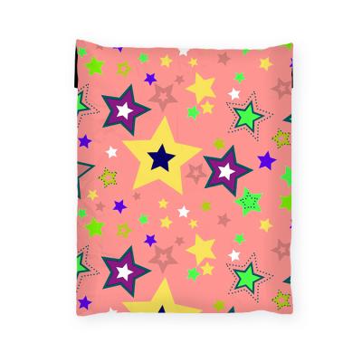 China Poly Stars Mailer Fabrics 32*46+6cm Waterproof Pink Explosion Shipping Bag Custom Clean Logo Poly Bubble Mailer for sale