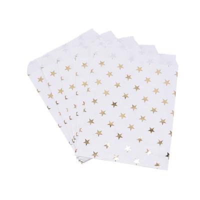 China 13x19cm Foil Gold Silver Stripes Dot Pattern Candy Bar Bags Recyclable Wedding Favor Gift Packaging for sale