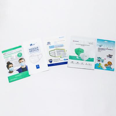 China Recyclable Hot Sale Custom Printed Three Side Sealed Plastic Zipper Pouch Packaging Bag Facialmask Tear Notch Bespoke Mylar Bags for sale