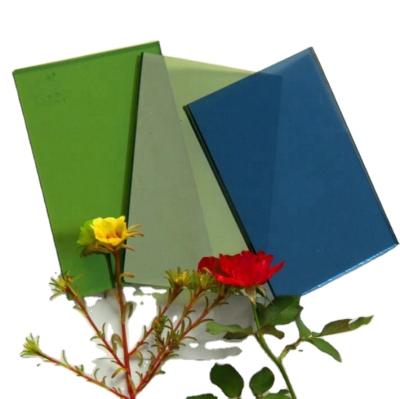China China Supermarket Glass Factory, Construction Window Building Clear Colored Tinted Reflective Glass for sale