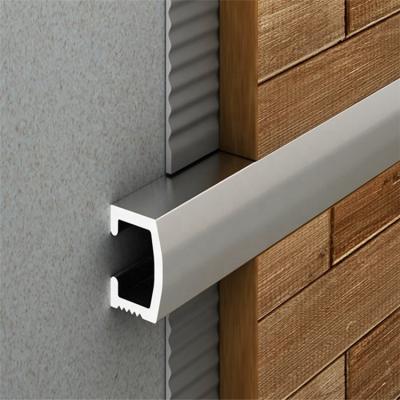 China Niu Yuan Free Sample Decorative Aluminum Metal Tile Modern U Shaped Edge Trim for sale
